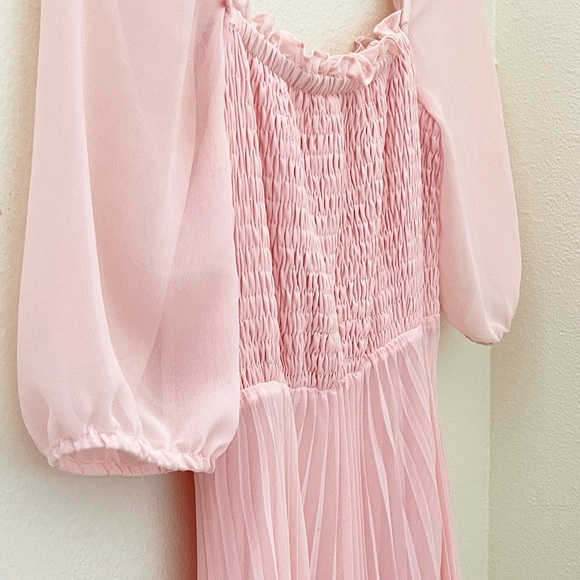 BCBG Pink Pleated Dress - Picture 2 of 4